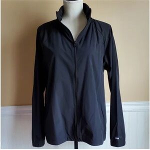 PINK VICTORIA'S SECRET BLACK ANORAK HOODIE SIZE L/XL NWT